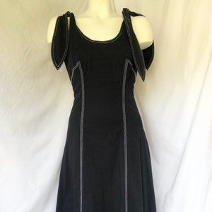 Gianni Bini Navy Blue Dress With White Threading